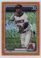 2020 Bowman Chrome Prospects Orange Shimmer Refractor 11/25 Geraldo Perdomo i4v