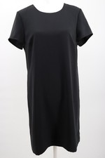 J Crew Dress Womens Sz 12 Black Short Sleeve Lined Classic Career Minimalist New