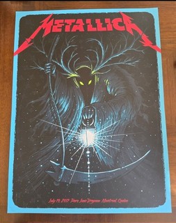 Metallica Show Edition Poster Montreal July 19 2017
