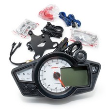 Tachometer KOSO Digital Cockpit RX1N weiß / blaues Display universal Motorrad