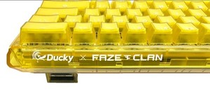 Ducky x FaZe Clan One 3 Mini Aura Yellow FaZe Keyboard Red Switches.