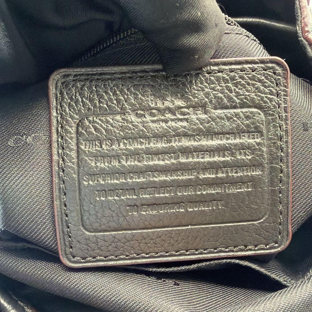 COACH 37743 Patchwork Backpack Leather Black Used… - image 8