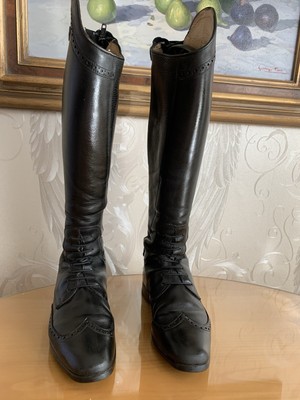 Cavallo Linus Leder Reitstiefel 40, 7 - 7 1/2, H 50, W 39 schw. m. Reißverschl.