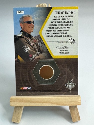 2002 DALE JARRETT LND 8 #48/ 100 pass pressa per pneumatici/lamiera dado a strappo - Foto 2 di 2