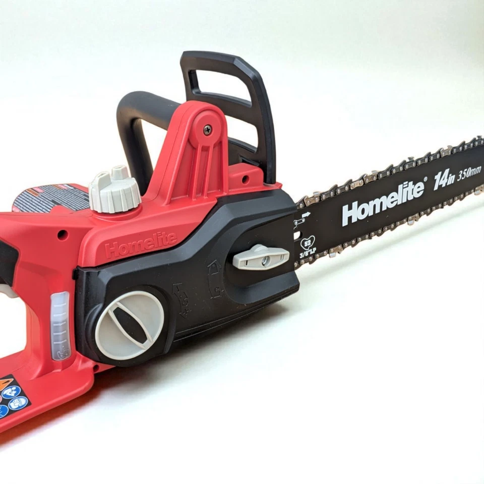 Motosierra Eléctrica Homelite 14" 9 Amp Sin Herramientas Tensión de Cadena, Engrasador Automático Foto 2 de 4