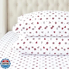 Elegant Comfort Ultra Soft 4-Piece 100% Turkish Cotton Flannel Sheet Set - Ho