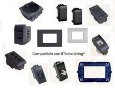 COMPATIBILI SERIE LIVING INTERNATIONAL BTICINO CARICATORE USB
