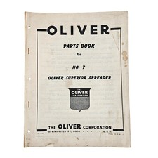 Oliver Parts Book for No. 7 Oliver Superior Spreader Form S3-9-W1-1 Orig Print