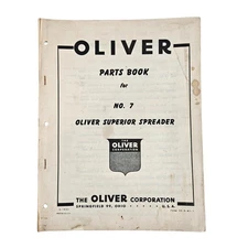 Oliver Parts Book for No. 7 Oliver Superior Spreader Form S3-9-W1-1 Orig Print