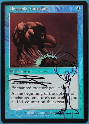 Unstable Mutation FOIL Time Spiral Timeshifted NM SIGNED ARTIST ALTERED (409563)