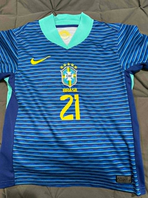 Nike Brazil 2024 Home Endrick #21 Jersey Youth 24 - Used Good | eBay