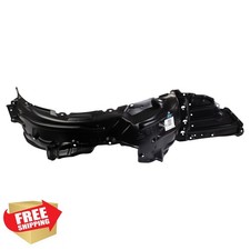 TRQ Front Left Inner Fender Liner 20-22 Toyota Corolla Black