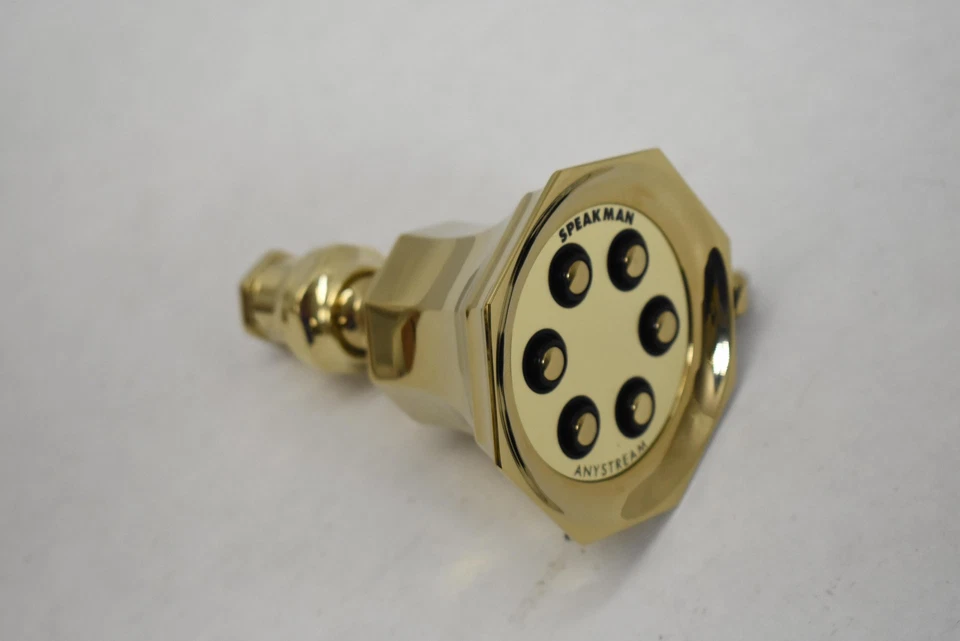 Cabezal de ducha fijo Speakman S-2255-PB Anystream 6 chorros latón pulido 2,5 GPM Foto 3 de 4