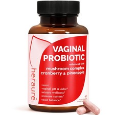 HerAure Vaginal Probiotic | pH Balance + Cranberry, Mushroom & Pineapple Support