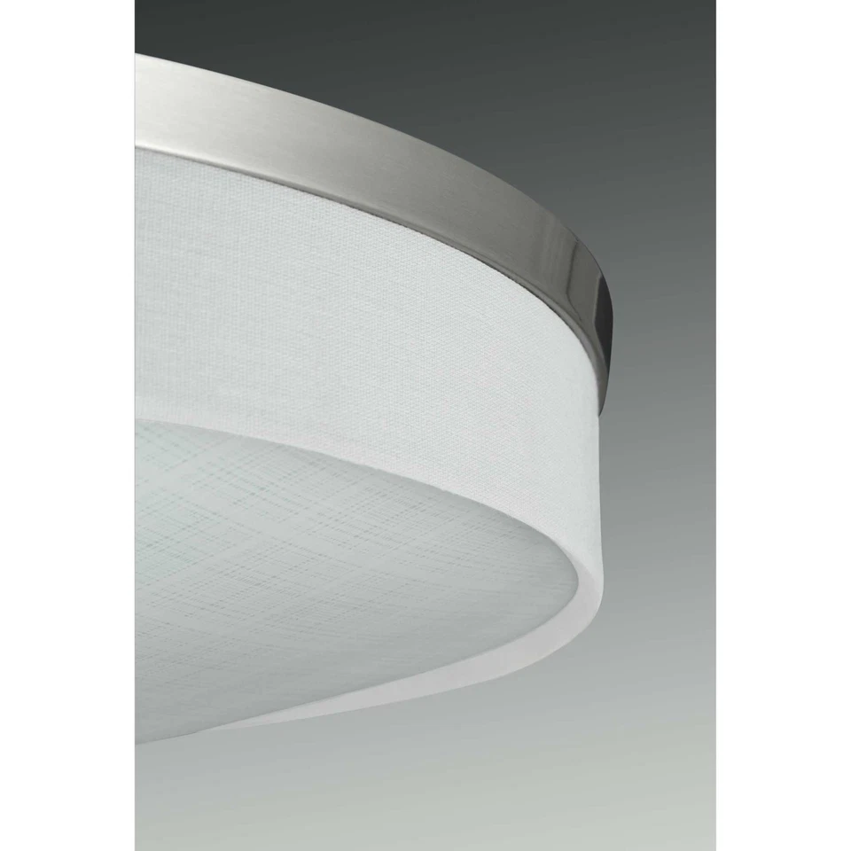 Progress Lighting P3611-LED Weaver 2 Light LED Flush Mount - Nickel - Image 3 of 4