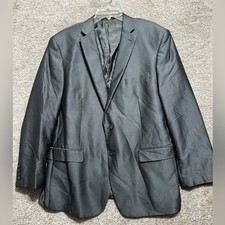 Calvin Klein Men  s Polyester Rayon 2 button Blazer Sports Coat Size 46R