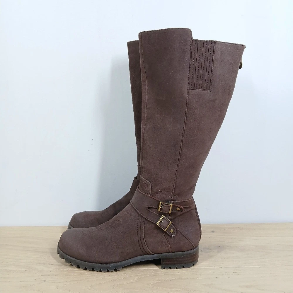Bottines Chelsea Adrienne Vittadini – Noir, Taille 8, Talons Hauts, Cuir Véritable, Look Tendance