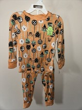 Trick Or Treat Toddlers Halloween 2 Pc Pj Set -glow in the Dark Size 3