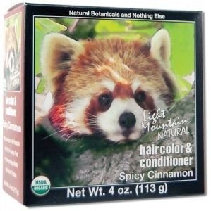 Пудра для окрашивания волос Light Mountain с пряной корицей, 4 унции