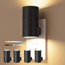 Night Lights Plug into Wall, Dimmable LED Nightlight with Dusk to Dawn Light ...