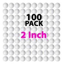 100 Pack 2 Foam Balls - Large Craft Balls - DIY Craft for Home, School Project
