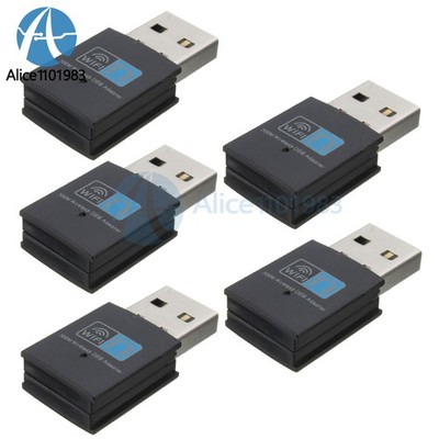5pcs 300Mbps Wireless USB Wi-fi Wlan Adapter 802.11 b/g/n Network LAN Dongle