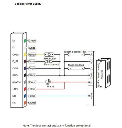Metal Waterproof Biometric RFID 125KHZ Fingerprint Access Controller Door Reader - 第 8 张/共 9 张