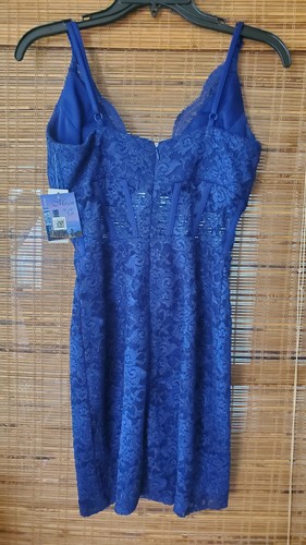 Abito Homecoming Taglia 5 Blu Royal Pizzo NUOVO - Foto 4 di 4