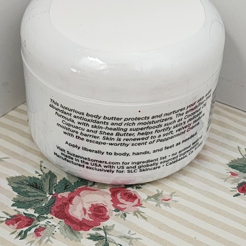 Suzanne Somers Organics PEPPERMINT Body Butter 8oz NEW SEALED - Picture 2 of 4