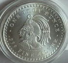 1 oz .999 Aztec Calendar fine silver round medal  lot #30