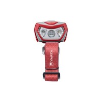 Varta LED Stirnlampe Outdoor Sports H20 Pro 200 Lumen IPX4 Inkl. 3X AA Rot