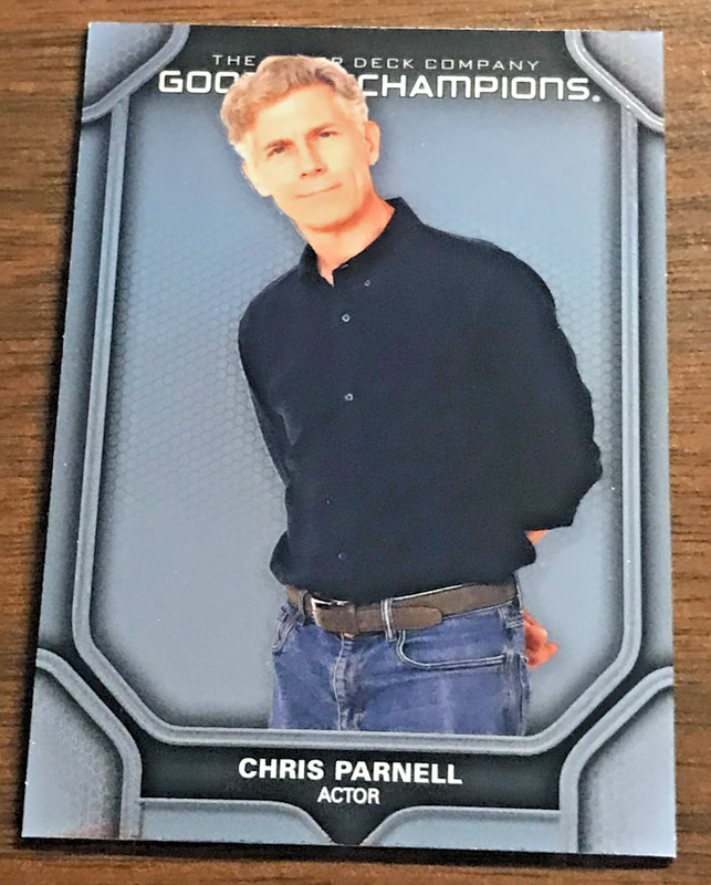 2024 UD Goodwin Champions platinum trading card of Chris Parnell (P85)