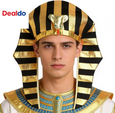 Pharaoh Hat Egyptian Headpiece King TUT Costume King Pharaoh Costume Adult Phara