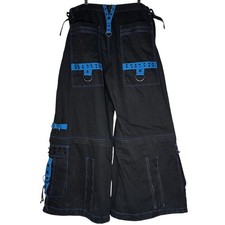 Tripp NYC Y2K Wide Leg Baggy Bondage Pants 2X Convertible Skater Punk Rave Goth