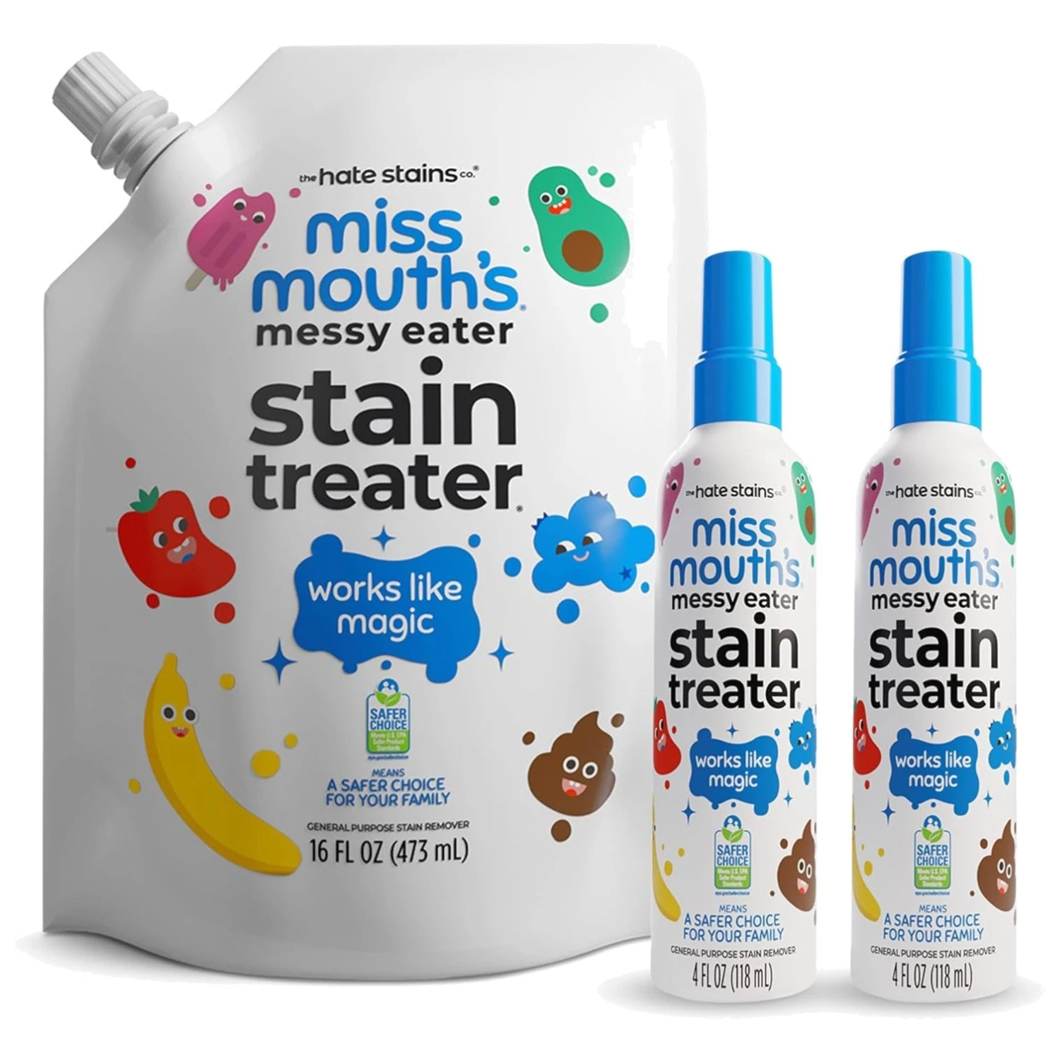 Miss Mouth's Messy Eater Stain Treater Refill Kit
Opens in a new window or tab