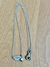 SILPADA N2402 Sterling Silver Pearl Oval Dream Pendant Necklace