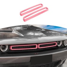 for Challenger Grille Insets Trim Cover Fit for Dodge Challenger 2015-2023 Pink