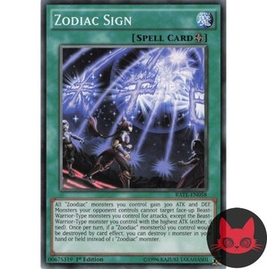 Zodiac Sign RATE-EN058 Common 1st Edition