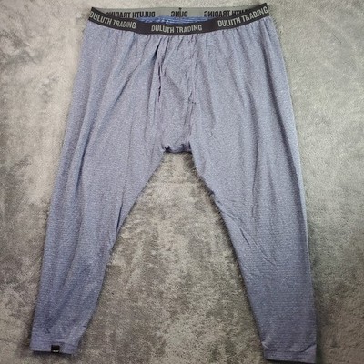 Duluth Trading Pants Mens 3XL x 30 Blue Base Layer Long John Fleece Polartec 