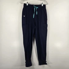 Figs Women's XS Petite Saumer High Waisted Fionlite Navy Blue Scrub Pants NWT