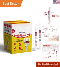 25 Tests Breathalyzers for Alcohol, Single-Use Disposable Breath Alcohol Anal...
