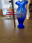 Fenton Art Glass vase "God Bless America"