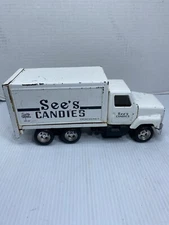 1987 Vintage ERTL See's Candies Metal Diecast Delivery Car Truck Candy Shop