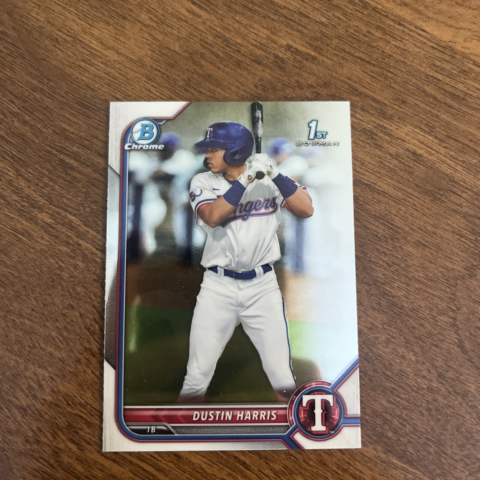 2022 Bowman 1st - Chrome Prospects #BCP-119 Dustin Harris Texas Rangers