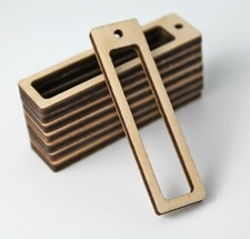 Unfinished Wood Cutout Hollow Rectangle Bars Earrings Jewelry Blanks ALL SIZES