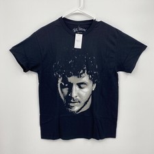 Jack Harlow Shirt Short Sleeve Crew Neck Headshot Solid Black Size M Mens