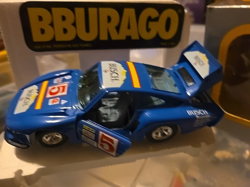 Vintage BURAGO PORSCHE 935 TURBO 1/25 Die-cast Metal cod. 0184 Foto 2 de 4