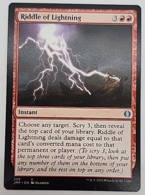 Lightning Riddle Chart Riddle of Lightning 359 Jumpstart MTG Magic The Gathering | eBay
