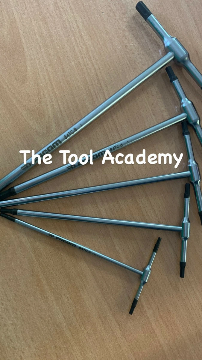 Facom 84TC.JE5 Metric T Handle Key Set Allen Hex Key Ends 3mm 8mm