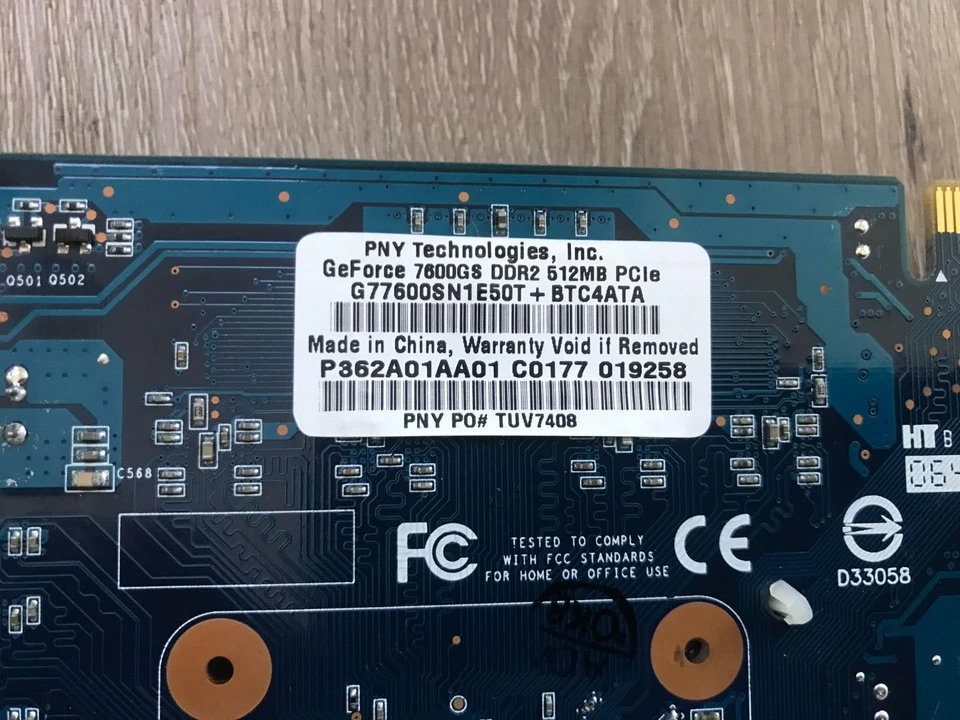 PNY VCG76512SXPB GeForce 7600GS 512MB 128-bit GDDR2 PCI Express x16 SLI Support - Image 4 of 4